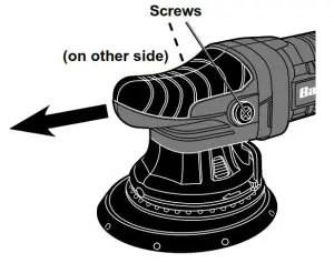 BAUER 56367 20mm Long-Throw Random Orbit- Spindle Lock