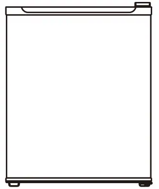 Nelo 48L White Bar Fridge 744046 - Cover