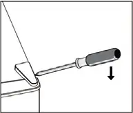 Nelo 48L White Bar Fridge 744046 - Reverse Door 1