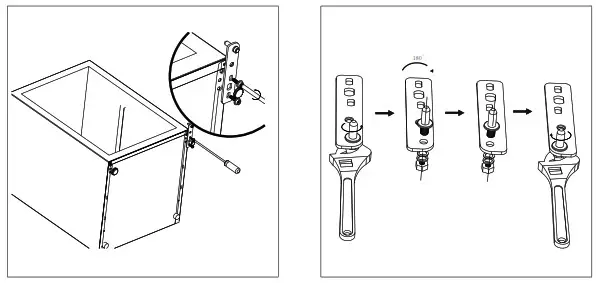 Nelo 48L White Bar Fridge 744046 - Reverse Door 5