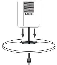 Lasko FH610 Tower Heater Fan with Remote Control - Assembly2