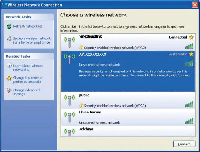 Choose a Wireless Network