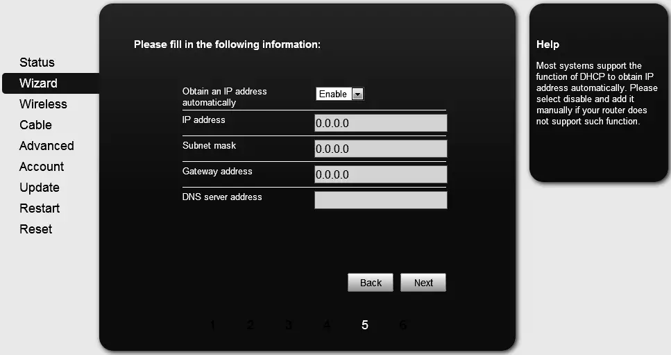 Enable IP Address Automatically