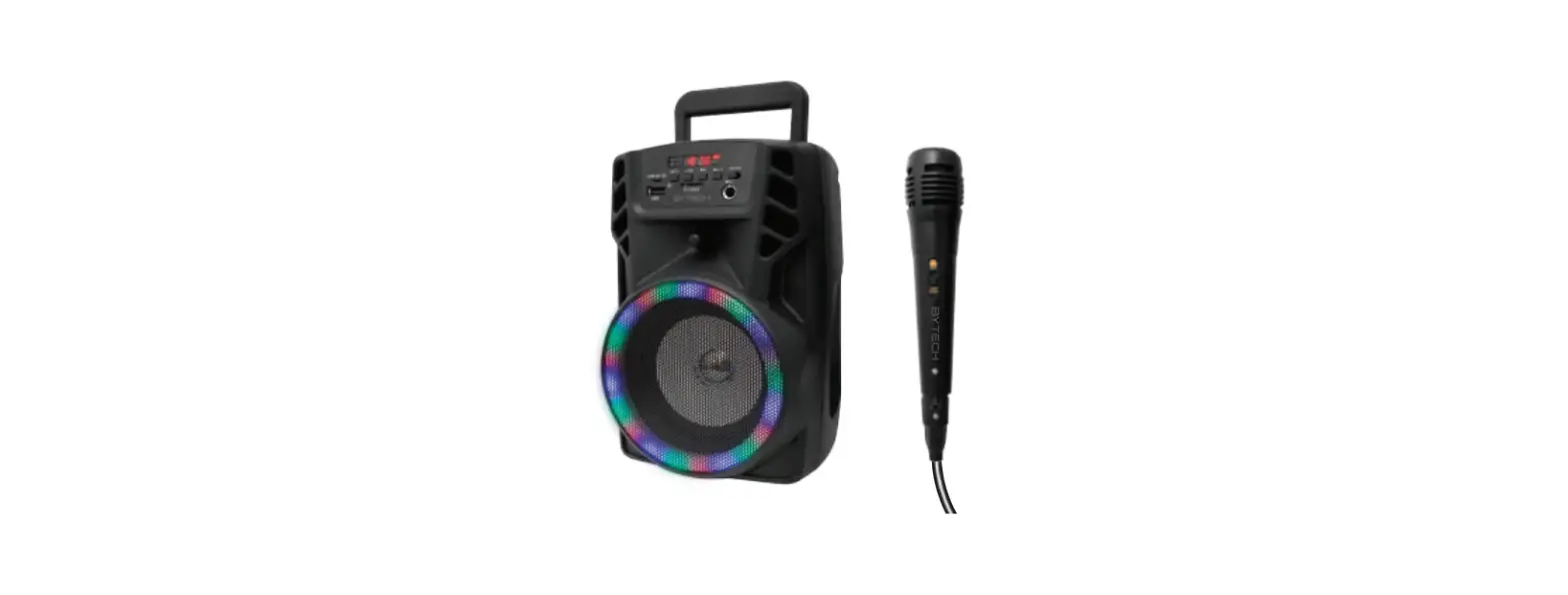Bytech By-au-bs-173-bk Karaokeglow Color Changing Wireless Speaker User Manual