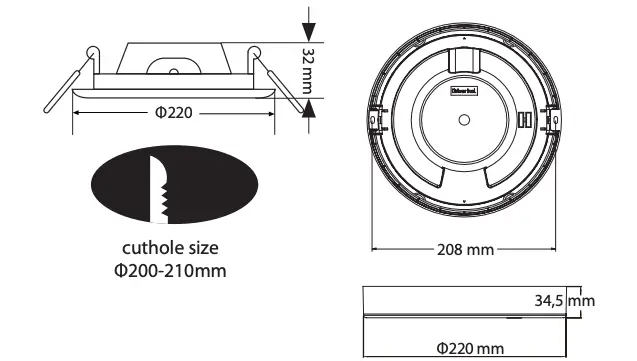Product Size & Cutout