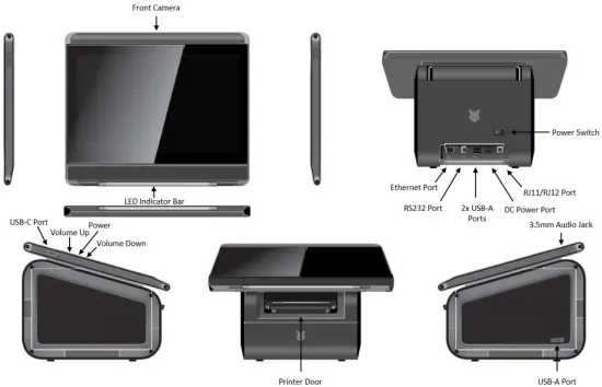 RHINO M10p Tablet with Printer - box