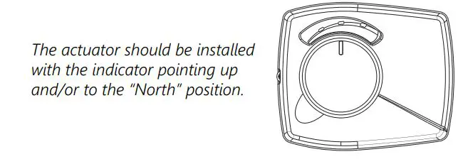 Heat Link ARA659 3-Way Mixing Valve and 58132 Actuator - Mount the 58132 actuator motor onto the valve
