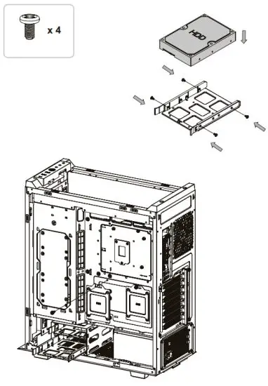 trovaprezzi it CA-1T4-00M1WN-01 Divider 500 TG ARGB Mid Tower Chassis - HDD