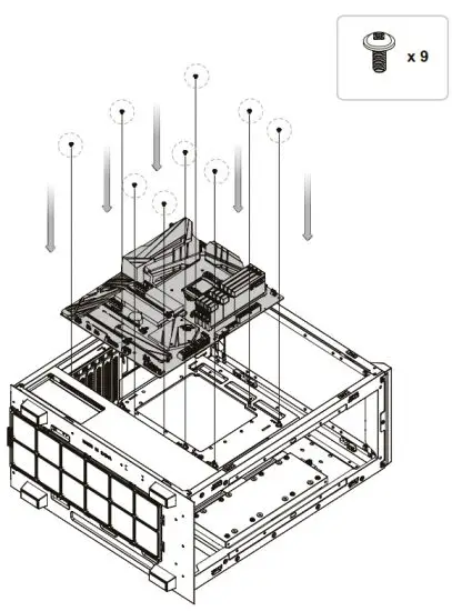 trovaprezzi it CA-1T4-00M1WN-01 Divider 500 TG ARGB Mid Tower Chassis - Motherboard Installation