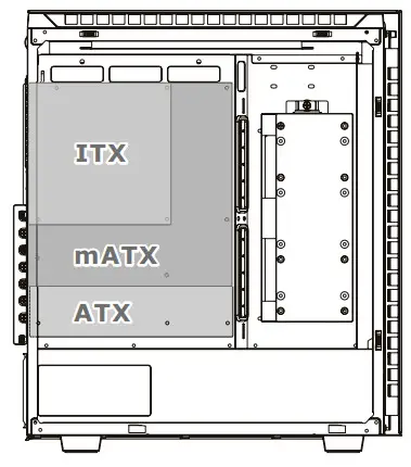 trovaprezzi it CA-1T4-00M1WN-01 Divider 500 TG ARGB Mid Tower Chassis - Motherboard