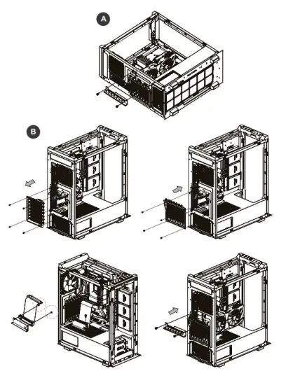 trovaprezzi it CA-1T4-00M1WN-01 Divider 500 TG ARGB Mid Tower Chassis - PCI Card