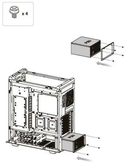 trovaprezzi it CA-1T4-00M1WN-01 Divider 500 TG ARGB Mid Tower Chassis - Power Supply Unit