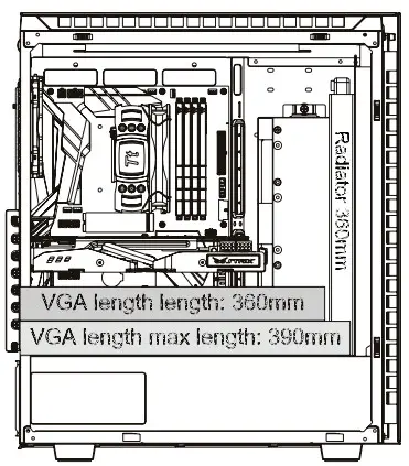 trovaprezzi it CA-1T4-00M1WN-01 Divider 500 TG ARGB Mid Tower Chassis - VGA