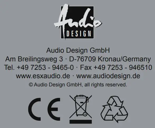 ESX D66SP Digital Full HD Audio 6-Channel Signal Processor Owner's Manual - Certified icon