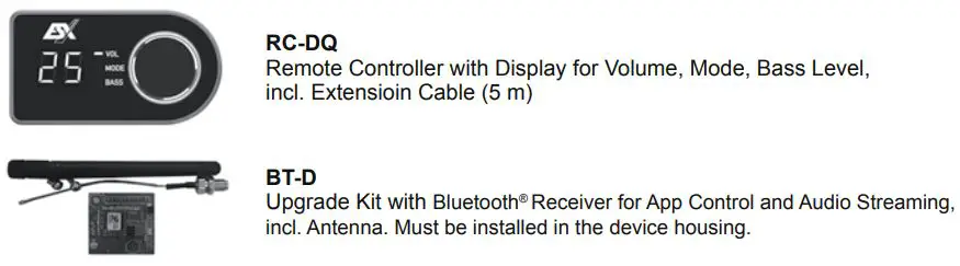 ESX D66SP Digital Full HD Audio 6-Channel Signal Processor Owner's Manual - RECOMMENDED ACCESSORIES