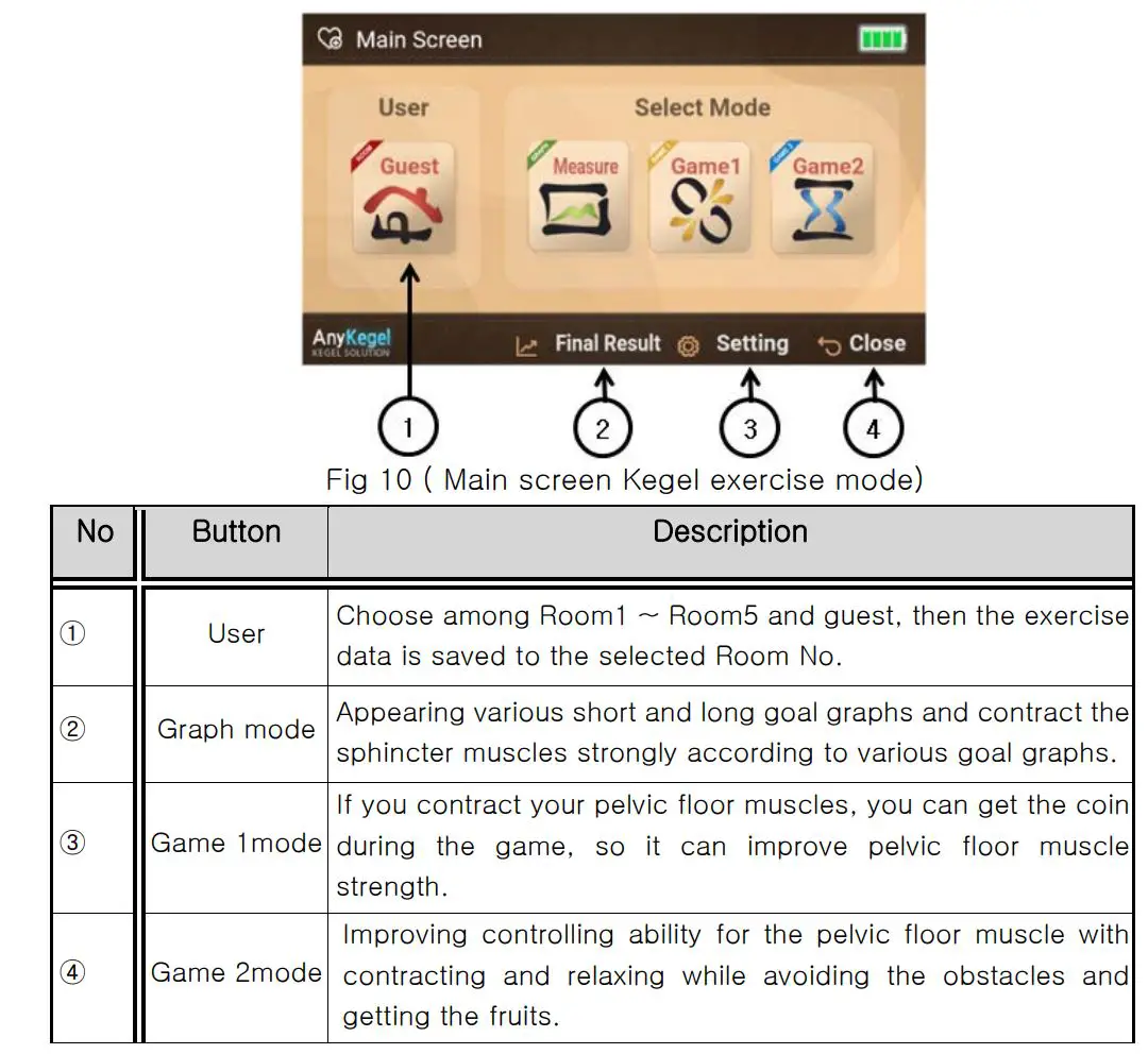 Furun Medical HNJ-350 Pelvic Floor Muscle Training Device User Manual - Fig 10