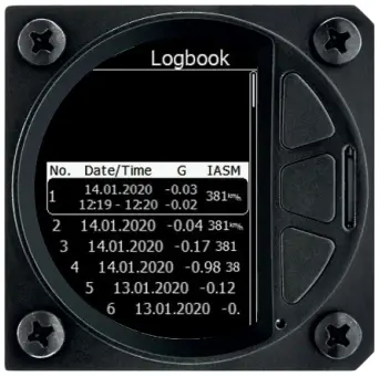 lxnav LX G meter Standalone Digital G Meter with Built In Flight Recorder - function