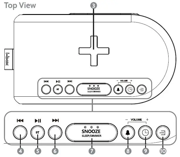 i-box-Awake-Bedside-Radio-Alarm-Clock-with-Stereo-Bluetooth-Speaker-fig-4