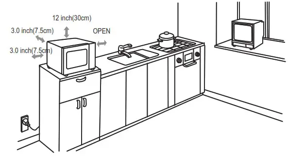 Midea TM145A2MH P Microwave Oven - Installation 1