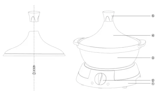 H Koenig taj3 Electric Tagine - overview