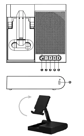 DOSS FreeTalk Bluetooth Conference Speakerphone fig 1