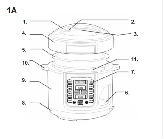 ADLER EUROPE GL 6412 Gerlach Electric Cookware - Fig 1