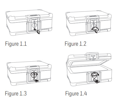 Honeywell 1553 Programmable Digital Lock Waterproof Fire Chest - INITIAL SETUP
