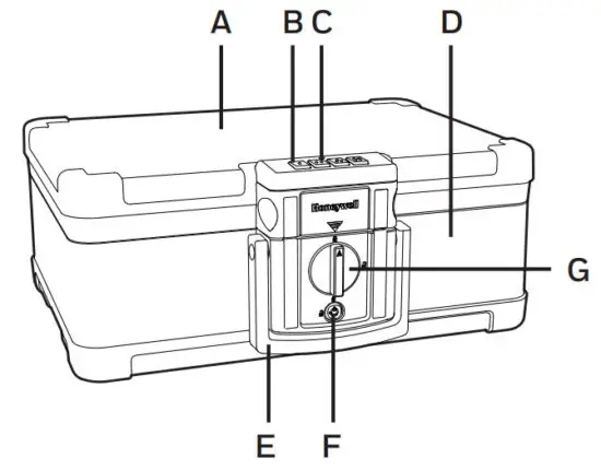 Honeywell 1553 Programmable Digital Lock Waterproof Fire Chest - PRODUCT OVERVIEW