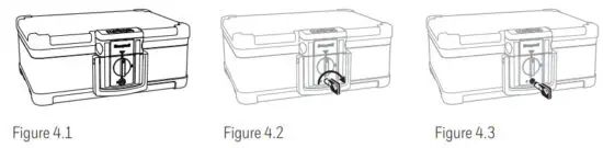 Honeywell 1553 Programmable Digital Lock Waterproof Fire Chest - REMOVE THE KEY