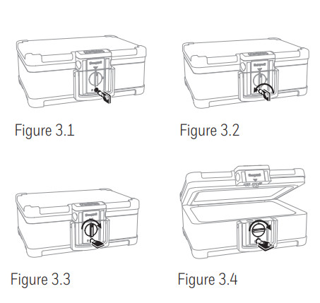 Honeywell 1553 Programmable Digital Lock Waterproof Fire Chest - UNLOCKING 2