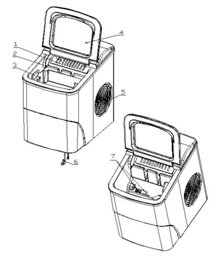 newair-NIM026MS00-Portable-Countertop-Ice-Maker-fig1