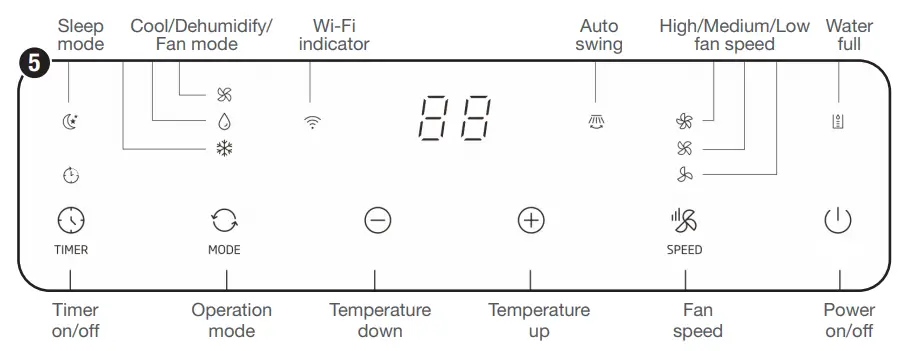 3.3kW Wi-Fi portable air conditioner 5