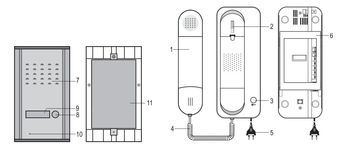 SOMOGYI ELEKTRONIC DP 02 Wired Gate Phone Set - figure 1