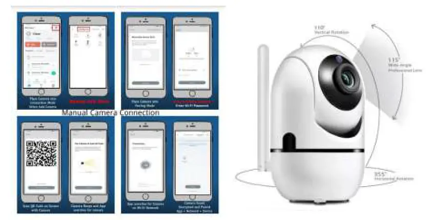 connex CONNECT CC-C2005 Smart Wi-Fi 720P PTZ Camera 5