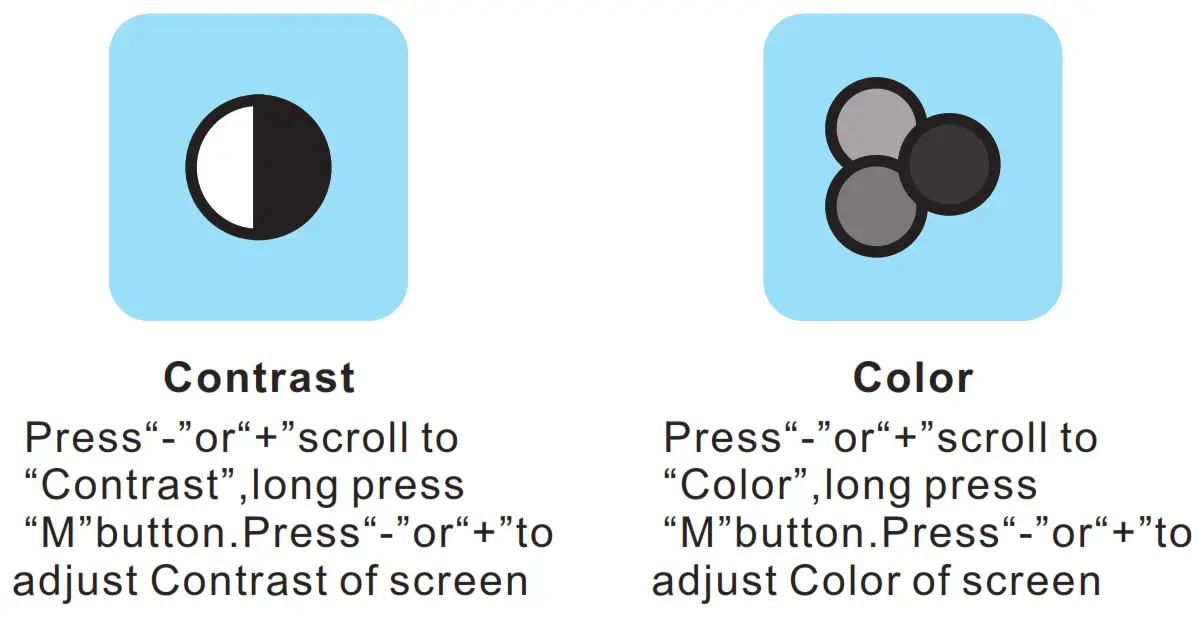 VIRGINIA 5’’ Digital Wireless Backup Camera Kit - Contrast and Color