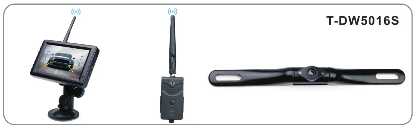 VIRGINIA 5’’ Digital Wireless Backup Camera Kit