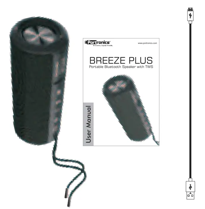 PORTRONICS POR-545 Breeze Plus 20W Bluetooth 5.0 Portable Stereo Speaker with TWS fig 3