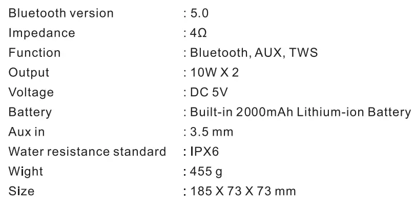 PORTRONICS POR-545 Breeze Plus 20W Bluetooth 5.0 Portable Stereo Speaker with TWS fig 6