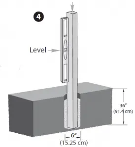 wood post installation