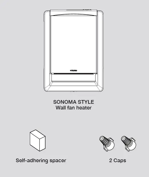STELPRO ASSOS...WCW sonoma Style Wall Fan Heater fig 1