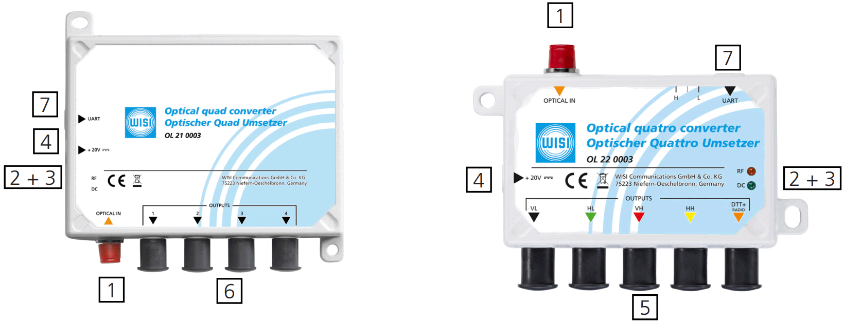 WISI OL 21 0003 Optical back converter - FIG 1