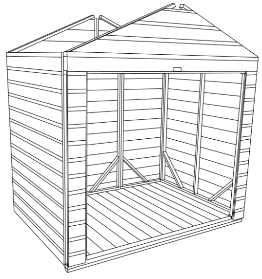 Power Apex Bike Shed - 32