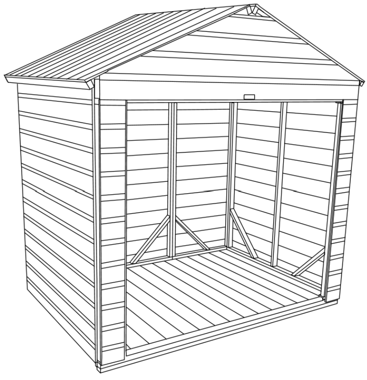 Power Apex Bike Shed - 34