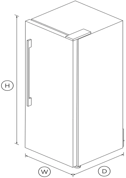 FISHER PAYKEL RF450SRDW1 420L Freestanding Refrigerator B