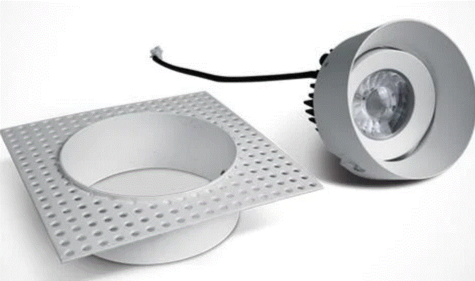 one LIGHT 11107BT Trimless Adjustable LED Spotlight