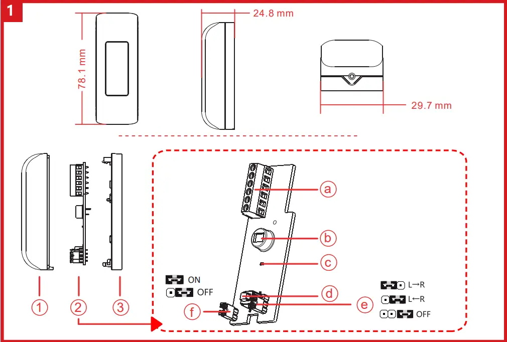 HIKVISION DS-PDC5NC-EG2 Wired Nano PIR Curtain Detector - FIG