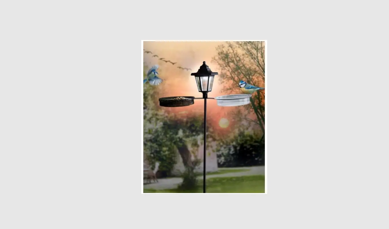 Coopers Of Stortford K143 Solar Bird Feeder Stake User Manual