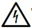 Warning against electric voltage