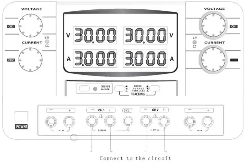 PeakTech P6210 Regulated Double Laboratory Power Supply - Fig 2