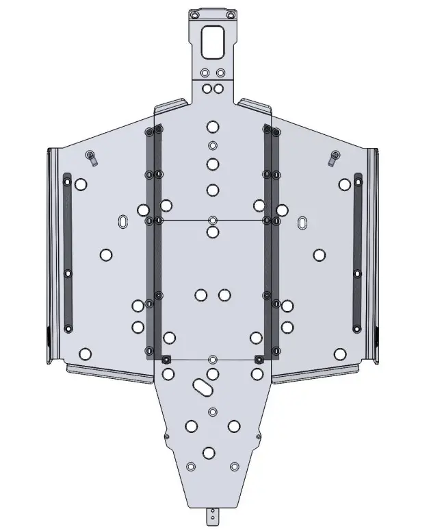 SEIZMIK 76-10164 XP 1000 2 Seat Skid Plate - Figure 1